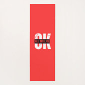 Alles wird OK sein Yogamatte (Rückseite)