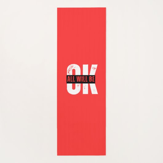 Alles wird OK sein Yogamatte (Rückseite)