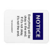 Alles wird okay merken lustig magnet (Horizontal)