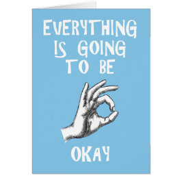 Alles wird okay sein besonders anfertigen Karte