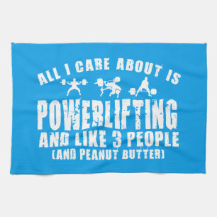 Alles, worum ich mich kümmere, ist Kraftarbeit. "P Geschirrtuch