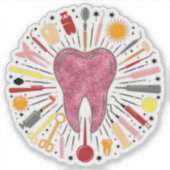 Alles Zahnaufkleber Aufkleber (Vorderseite)