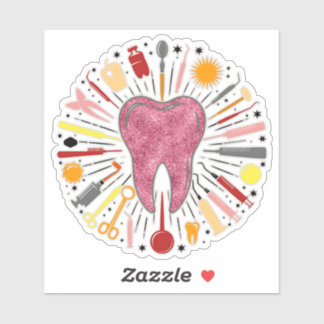 Alles Zahnaufkleber Aufkleber