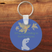 alles zu Gott bringen im Gebet Schlüsselanhänger (Vorderseite)