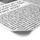 Alles zu gut Zeitung Poster (Ecke)