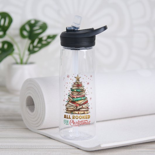 Alles zu Weihnachten gebucht Trinkflasche (Yoga (gedreht))