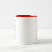 Alles zu Weihnachten gebucht Zweifarbige Tasse (Mittel)
