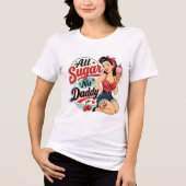 Alles Zucker, kein Daddy Tri-Blend Shirt (Vorderseite)