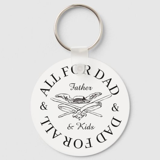 Alles zum Vater für das Geschenk aller Musketeer V Schlüsselanhänger (Rückseite)