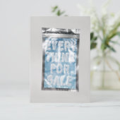 Alles zum Verkauf Wohnung Danke Karte (Stehend Vorderseite)