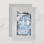 Alles zum Verkauf Wohnung Danke Karte (Vorne/Hinten)