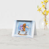 Alles zusammen auf dem Rockpferd Karte (Gelbe Blume)