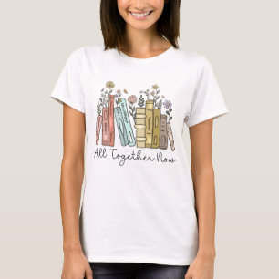 Alles zusammen jetzt Sommer Reading Funny Book Lov T-Shirt