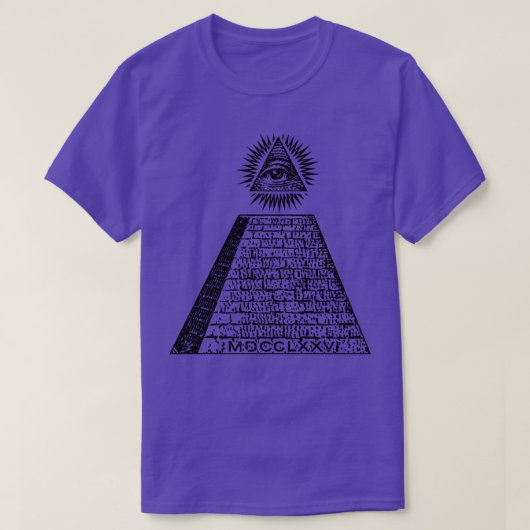 AlleSeeing Illuminati Augensymbol T-Shirt (Design vorne)