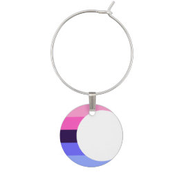 Allesexueller Pride Crescent Moon Weinarm Glasmarker