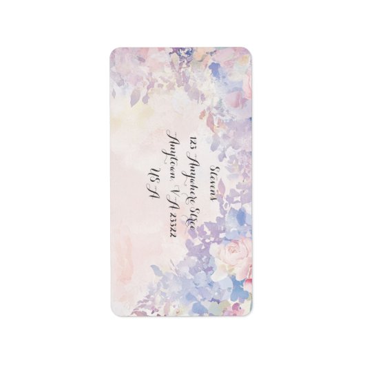 Allessandra Anpassbare Adresse oder Rückgabezeiche Adressaufkleber (Vorne)