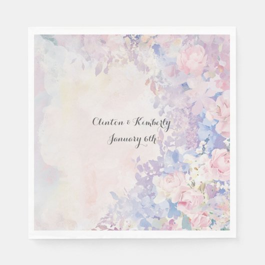 Allessandra Paper Napkins Luncheon Customizable Serviette (Vorderseite)