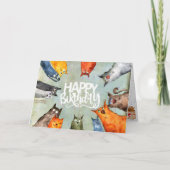 Alley Cat Birthday Card Ankündigung (Vorderseite)