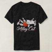 Alley Cat Bowling Shirt Funny Bowler Bowling (Design vorne)