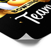 Alley Cat Bowling Shirt Funny Bowler Bowling Poster (Ecke)