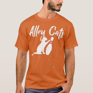 Alley Cat Funny Bowler Bowling T-Shirt