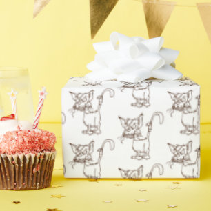 Alley Cat Tough Kitty Cool Funny Tom Cartoon Geschenkpapier