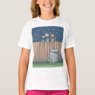 Alley Cats auf einem T - Shirt