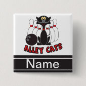 Alley Cats Bowling Button | Personalisieren (Vorderseite)