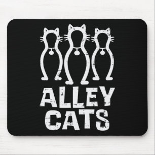 Alley Cats Bowling Team Fun Spaß Bowler Player Wo Mousepad