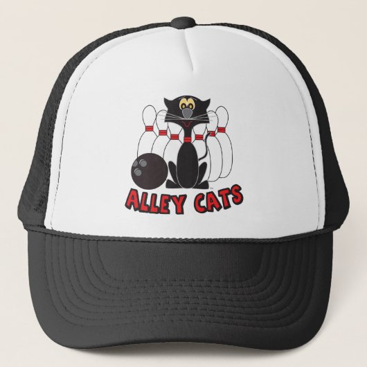 Alley Cats 🎳 Pin | Truckerkappe (Vorderseite)