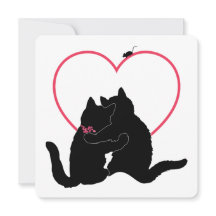 Alley Cats Purr-if-ic-Together Flat Valentine Card