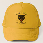 Alley Cats Vintage Emblem Truckerkappe (Vorderseite)