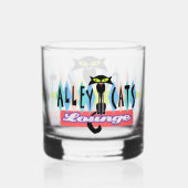 "Alley-Cats" Whiskyglas (Rückseite)