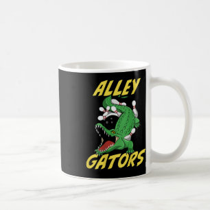 Alley Gators Bowling Team Bokside Print Alligator Kaffeetasse