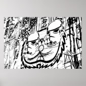 Alley Graffiti Print Poster (Vorne)
