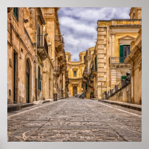 Alley Historic Old Town Sizilien Italien Poster