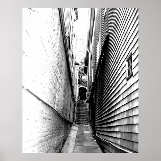 Alley in Sausalito Poster (Vorne)