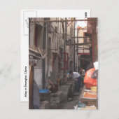 Alley in Shanghai Postcard Postkarte (Vorne/Hinten)