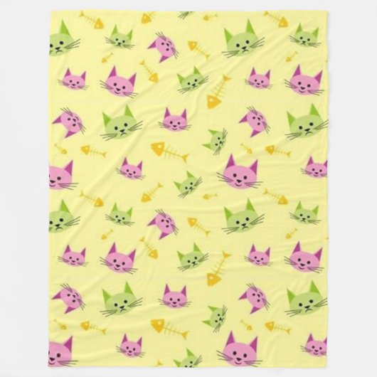 Alley Kitty Fleecedecke (Vorderseite)