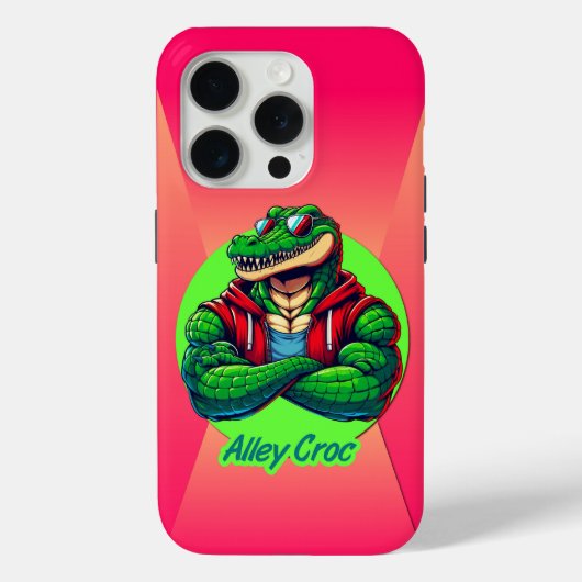 Alley Krokodil Case-Mate iPhone Hülle (Rückseite)