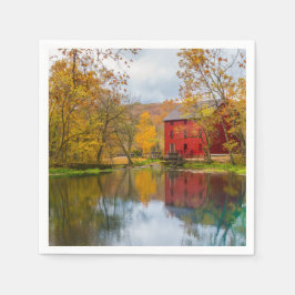 Alley Mill and Spring Serviette