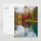 Alley Mill Herbst Postkarte (Vorne/Hinten)