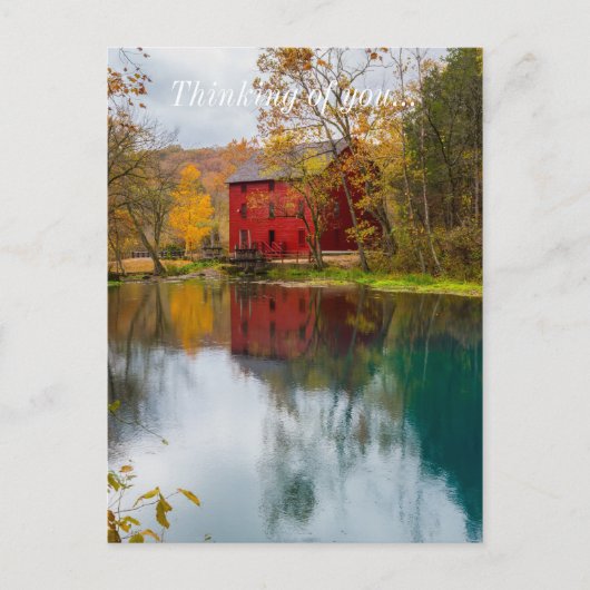 Alley Mill Herbst Postkarte (Vorderseite)