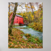 Alley Mill im Herbstposter Poster (Vorne)