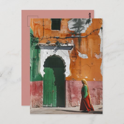 Alley Rabat Marokko Postkarte (Vorne/Hinten)