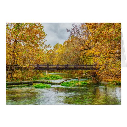 Alley Spring River Greeting Card (Vorderseite (Horizontal))