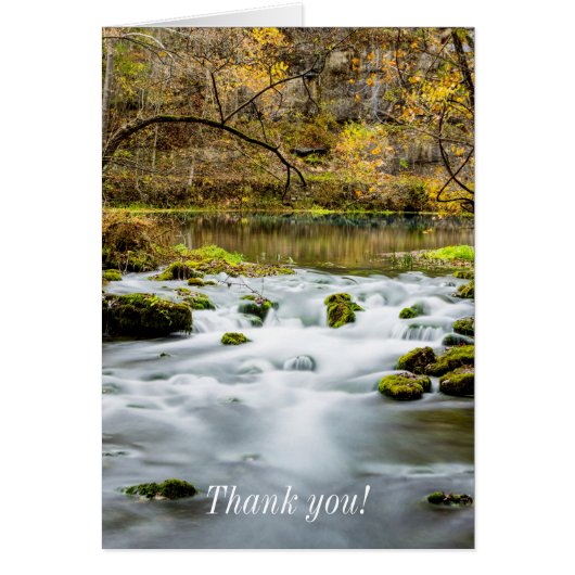Alley Springs Rapids Danke Karte (Vorne)