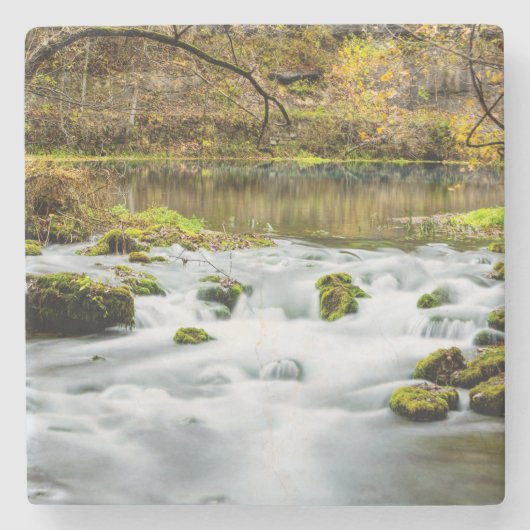 Alley Springs Rapids Steinuntersetzer (Vorderseite)
