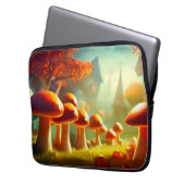 Alley von niedlichen Pilzen farbenfrohe magische L Laptopschutzhülle (Vorderseite Links)