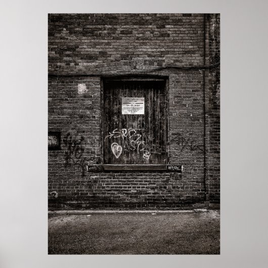 Alleyway Graffiti No 4 Poster (Vorne)